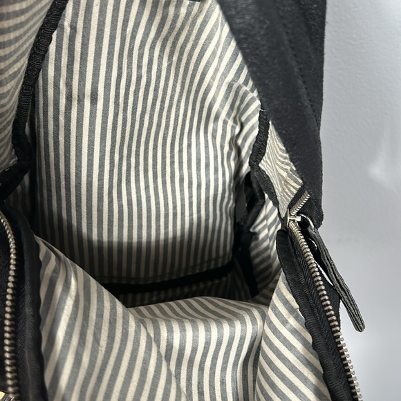 Brandy Melville Black Leather Small Backpack- gently used - Picture 11 of 11